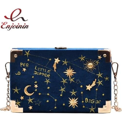 Женские синие клатчи ENJOININ China At AliExpress