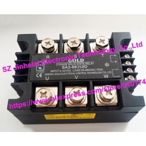 GOLD SA366250D(SA3-66250D) Authentic original SSR 3-phase DC control AC SOLID STATE RELAY 250A
