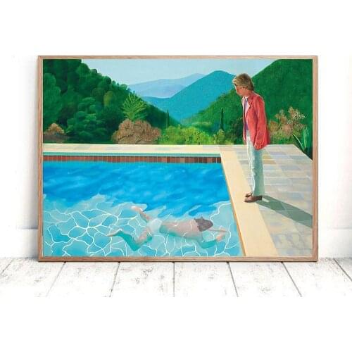 David Hockney Art Prints Exhibition Vintage Canvas Poster Abstract Artwork Painting Wall Pictures for Living Room Art Home Decor