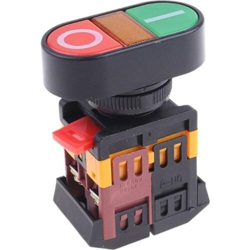 Light Indicator Momentary Switch Red Green Power ON OFF Start Stop Push Button