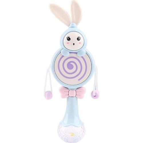 Multifunctional Baby Rattle Toys Light Shining Music Hand Bell Teether Toy Dynamic Musical Rattle for Babies Toddlers