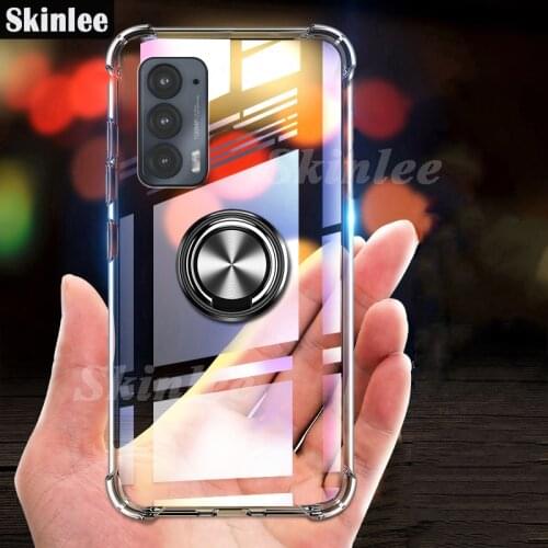 Skinlee For Moto Edge 20 Pro Case Official Original Shockproof With Ring Soft Airbag Cover For Motorola Edge 20 Lite Case