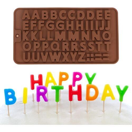 NICEYARD Letter Silicone Chocolate Mold DIY Fondant Mold Cake Decorating Tools Cookies Bakeware Tools Easy to Clean
