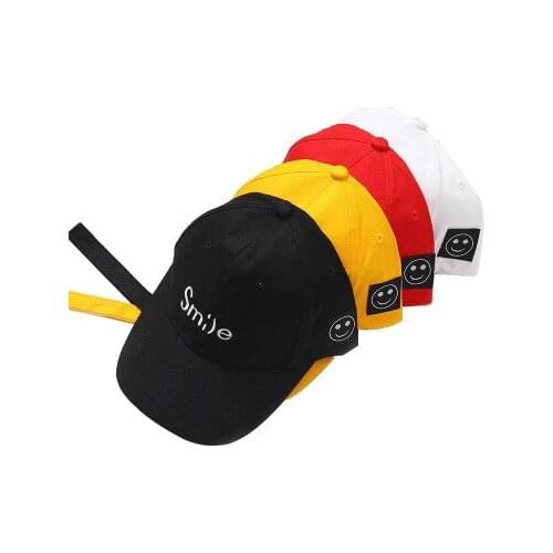 2021 new smile baseball cap Adult Unisex dad hat sun hat ponytail hat fashion hats for men woman smile Letter hats accessories