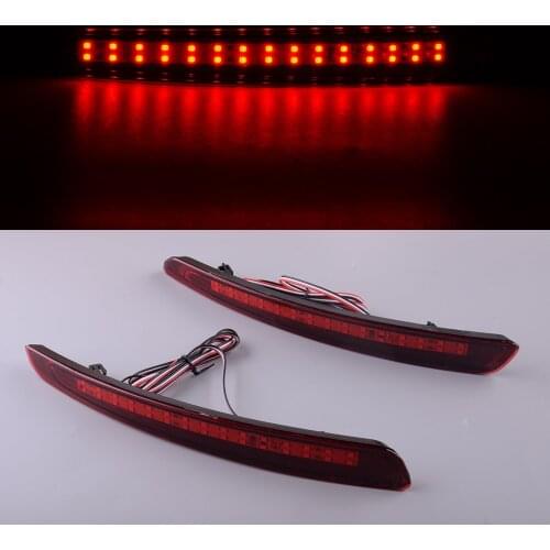 1Pair Tail Brake Rear Bumper Reflector Light Lamp Fit for Ford Mondeo Fusion 2011 2012