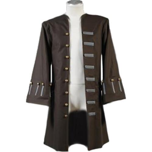 Pirates Of The Caribbean Jack Sparrow Jacket Coat cosplay Costume