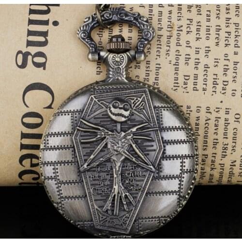 Steampunk Popular Movie Theme Pocket Watch Christmas Relogio De Bolso Bronze Quartz Pocket Watches