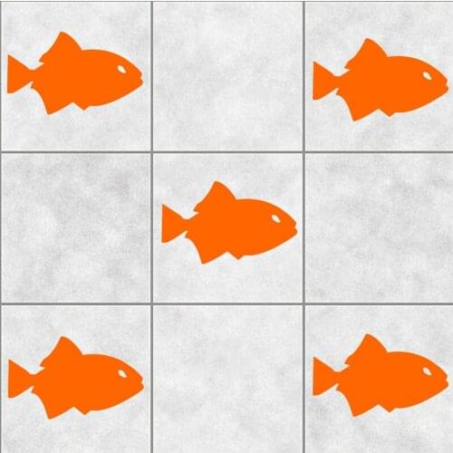 SHELL CLAM Shells Tile Stickers Bathroom Wall Art Decor Decal Kitchen Wall Sticker Vinyl Decal Choose Size/Color