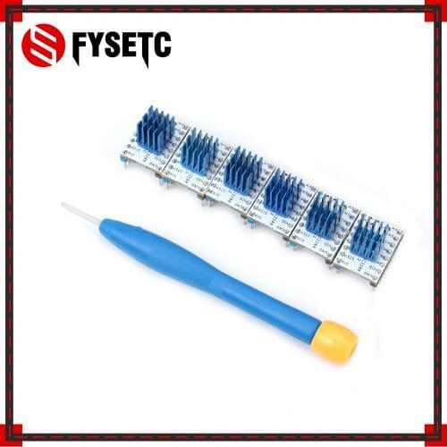 5pcs Super Silent TMC2208 V1.2 Stepper Motor Driver Module + Heat Sink For Tevo 3D Printer Motherboard Aim VS TMC2100 TMC2130