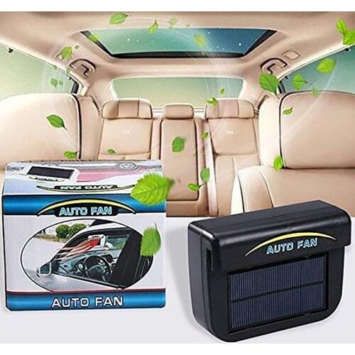 Solar Fan Car Cooler Auto Window Fan Colder Air Vent Cooling with Ventilation Rubber Car Stripping Radiator Fan Exhaust Refersh