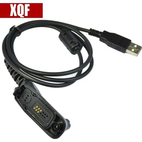 XQF 10PCS USB Programming Cable for MOTOTRBO Radio XPR6550 XPR7550 DGP6150 PMKN4012B Two Way Radio