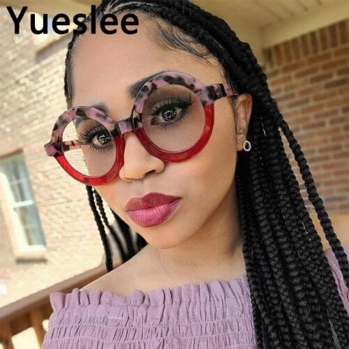 47598 Lentes Opticos Para Mujer Retro Glasses High Quality Acetate Round Men Women Optical Fashion Computer Eyeglasses Oculos F
