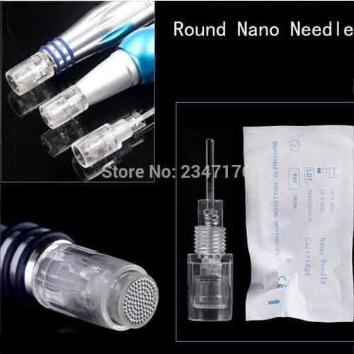 50pcs MTS Round nano Needles For Personal Facial Skin Care Tattoo Permanent Makeup Machine needle for charmant / liberty machine
