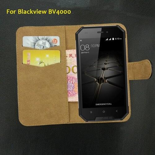 6 Colors Super!! For Blackview BV4000 Case Flip Leather Luxury Exclusive Protective 100% Special Phone Cover+Tracking