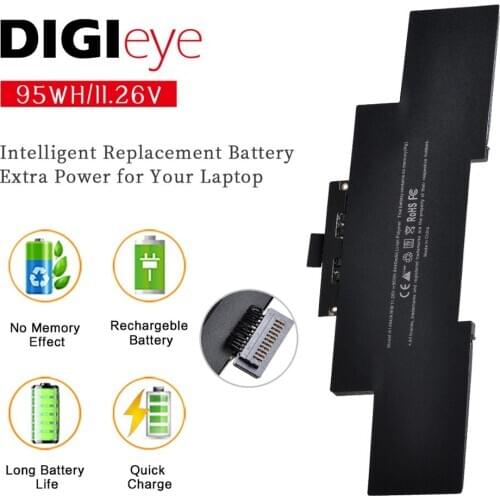 11.26V 95WH A1494 Laptop Battery for Apple Macbook Pro 15" A1398 A1618 Retina Late 2013 & Mid 2014 ME293 ME294