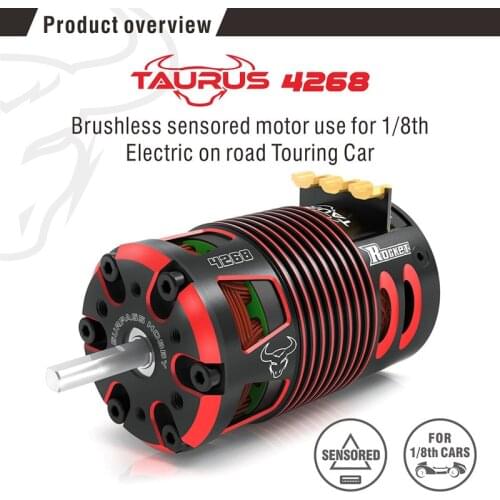 SURPASSHOBBY Rocket 4268 V2 2700KV 2350KV 2000KV 1850KV 1550KV Sensored Brushless Motor for 1/8 RC On-road Off-road Car