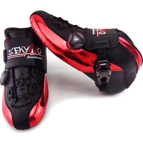 2019 Self-locking Speed Inline Skates Boot EUR Size 29-45 Carbon Fiber Professional Competition Racing Skating Shoes Patines