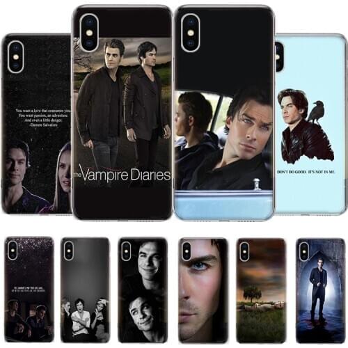 The Vampire Diaries Stefan Damon Salvatore Phone Case For iPhone 11 12 6 6s 7 8 Plus X XS XR Pro Max MINI 5 5s SE Cover Coque so