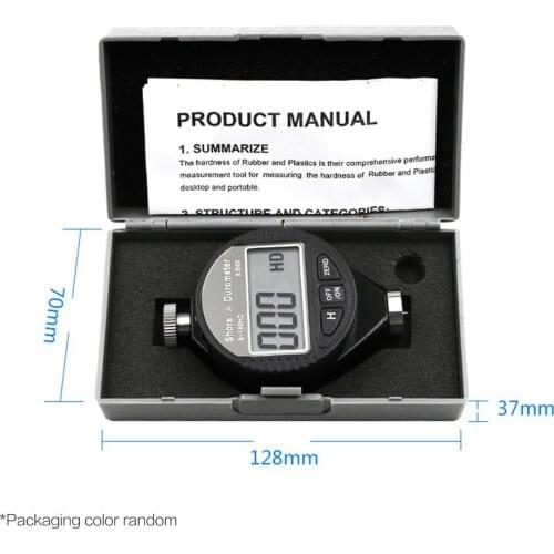 Digital Shore Hardness Meter Durometer Digital Hardness Tester Shore 0-100H A/C For Plastic Leather Rubber Multi-resin