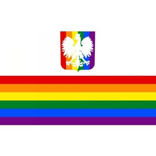 Poland Pride Flag with 60x90 cm or 90x150cm