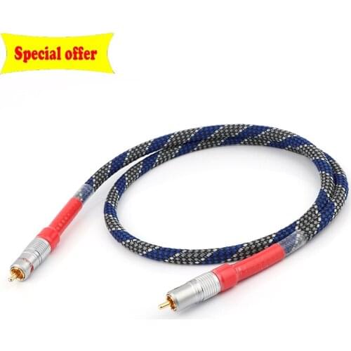 Hifi audio 8N OFC Ortofon Hifi Coaxial Cable High Quality DAC 75ohm hifi Digital RCA Cable