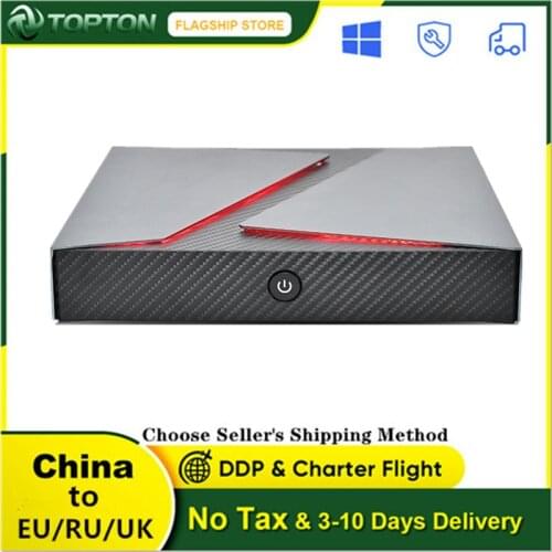 Toptop Newest 9th Gen Gaming Mini PC Core i7 9750H 6 Cores Nvidia GTX 1650 4GB Computer Desktop 2*DDR4 M.2 NVME Windows 10 4K DP