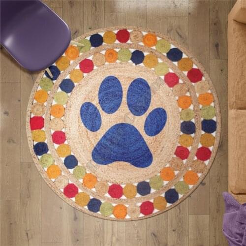 Dog paw Carpet Anti-Skid Area Floor Mat 3D Rug Non-slip Mat Dining Room Living Room Soft Bedroom Carpet style-2