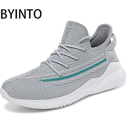Fashion Men Sport Tennis Shoes Super Light Breathable Mesh Sneakers Non-Slip Lace-Up Walking Male Socks Footwear Tenis Masculino