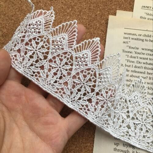 Width 6CM exquisite straight edge polyester lace handmade DIY clothing accessories tiara veil decorative material