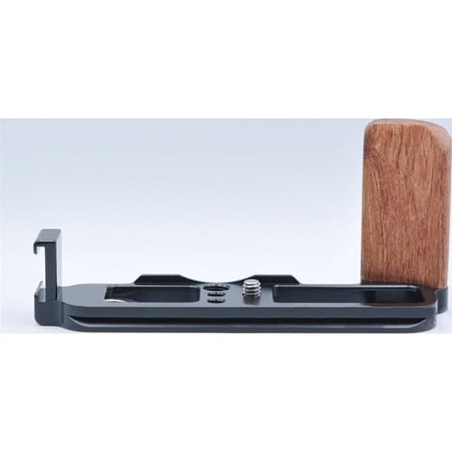 L Plate Camera Holder handle Wooden Quick Release Plate Vertical Clapper Shooting board for Fuji X100V Camera