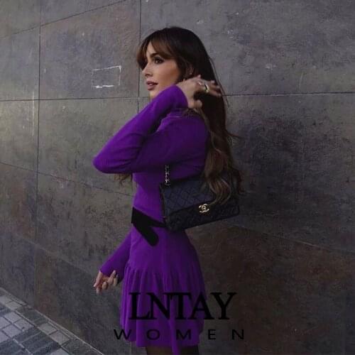 Модные трикотажные платья LNTAY China At AliExpress