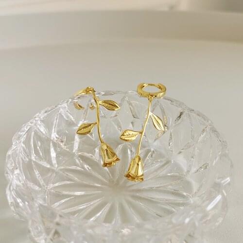 Женские золотые серьги Louleur China At AliExpress