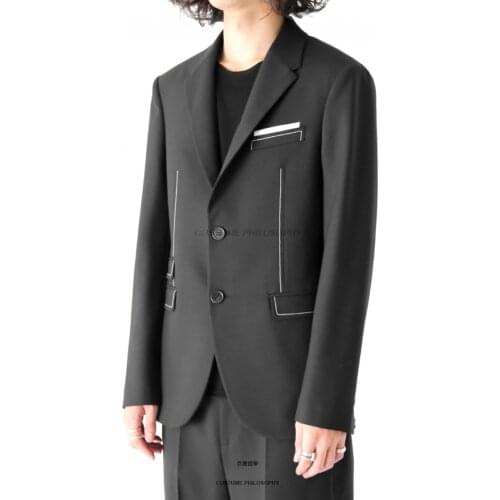 Mens suits are loose and casual, and the British style is simple and classic M-6XL! Customized high quality large size coat