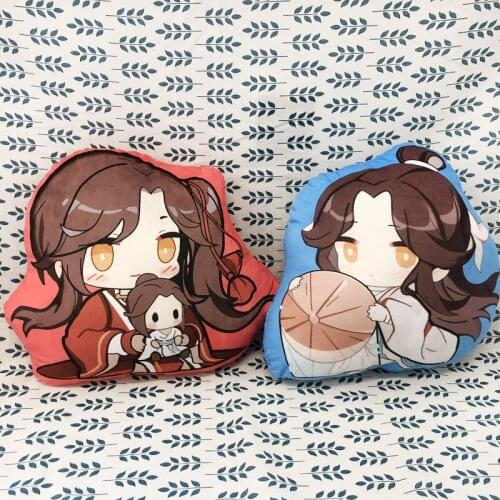 New cartoon animation pillow cushion two-dimensional plush pillow Huacheng Q version of the same person pillow