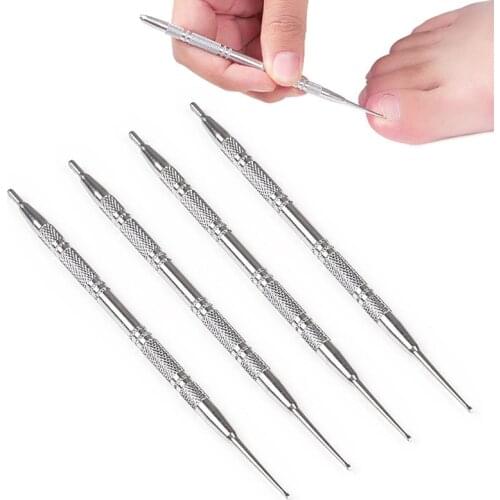 Foot Nail Care Hook Ingrown Double Ended Ingrown Toe Correction Lifter File Manicure Pedicure Toenails Clean Tool Toe Nail File