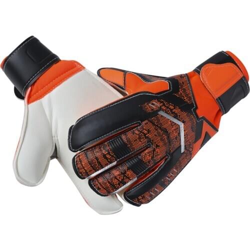 Professional Football Soccer Goalkeeper Gloves Soft Full Latex Non-slip Protector Futbol Goal Keeper Gloves 5 Finger Save Guard