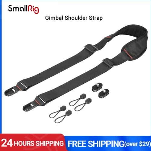 SmallRig Gimbal Shoulder Strap With 1/4 Screw Mini Plates For Gimbal Stablizer Quick Release Shoulder Strap -2466