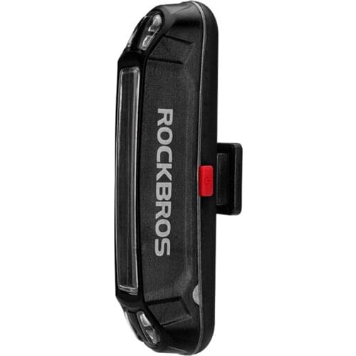ROCKBROS Bicycle Waterproof Tail Light USB Rechargeable Safety Bicycle Tail Light Warning Light Night Riding Tail Light