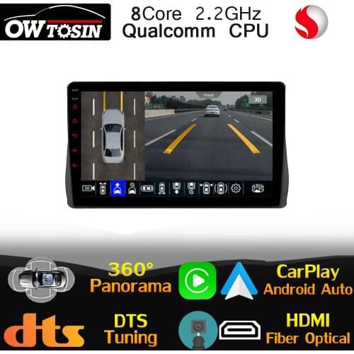 Qualcomm 8Core Android For Toyota Wish AE20 2009-2017 Car Multimedia Player Radio GPS Auto 360 Camera Optical HDMI WiFi Stereo