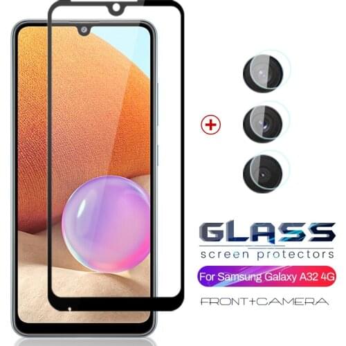 Camera Lens Protector Cover for Sansung A 32 Glass Protective Glass for Samsung Galaxy A32 4G SM-A325F/DS 6.4'' Full Screen Film