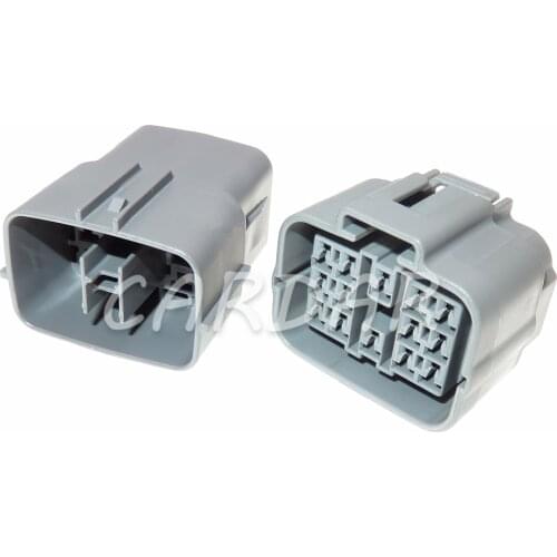 1 Set 14 Pin/Way 6189-7262 6181-0629 Car Headlight Light Socket Waterproof Wire Harness Cable Wiring Connector For Mazda