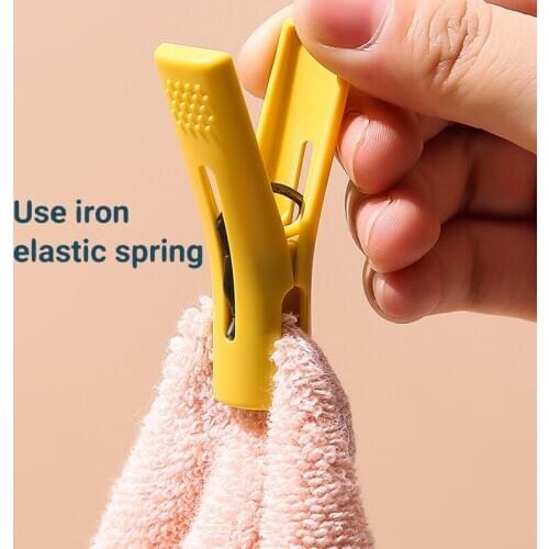 10/20pcs Household Clip Clothes Underwear Socks Clip Hanger Windproof Fixed Clothespin Multifun Plastic Drying Clip Home Storage