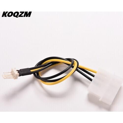 2pcs 20cm 4 Pin Molex IDE To 3 Pin PC Computer CPU Case Fan Power Connector Cable Adapter