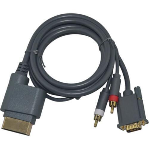 2PCS High Quality HD VGA AV Cable Connector With Optical Output For Xbox 360