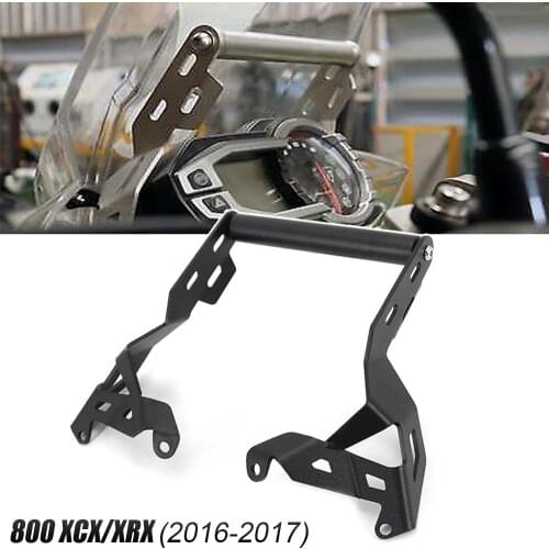 2016-2017 Fit For Tiger 800 XCX/XRX Motorcycle Front Phone Stand Holder Smartphone Phone GPS Navigaton Plate Bracket