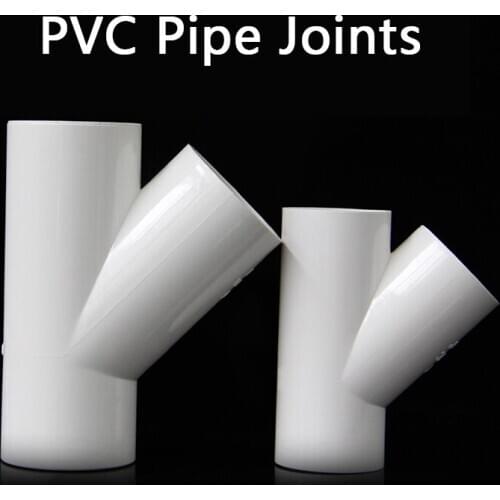 PVC Inner diameter 20mm-32mm 3 Way Connector Water Pipe y Adapter Garden irrigation System Tube Fittings PVC Pipe Joints 1 Pcs