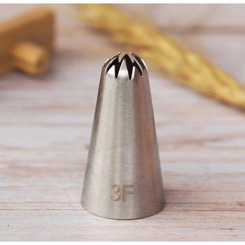 #3F Small Size Drop Flower Piping Nozzle Cake Decorating Cream Pastry Cupcake Create Cherry Blossoms Sakura Icing Tip