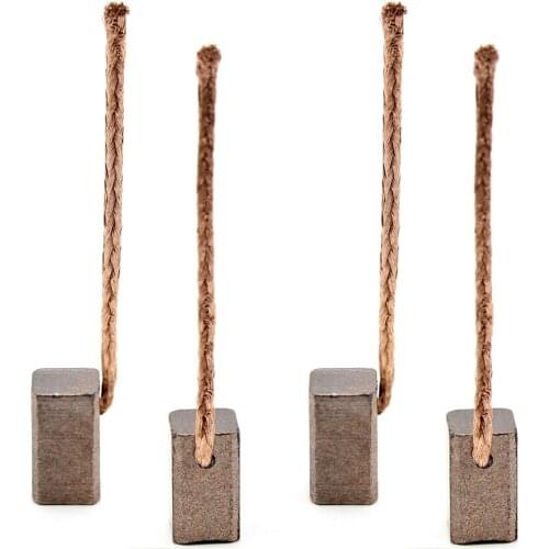 4pcs Electric Motor Carbon Brush Power Tool Graphite Brushes For Blower Fan Windshield Wiper 6x6x10mm
