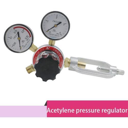 Acetylene reducer Pressure reducing valve Regulator Pressure gauge