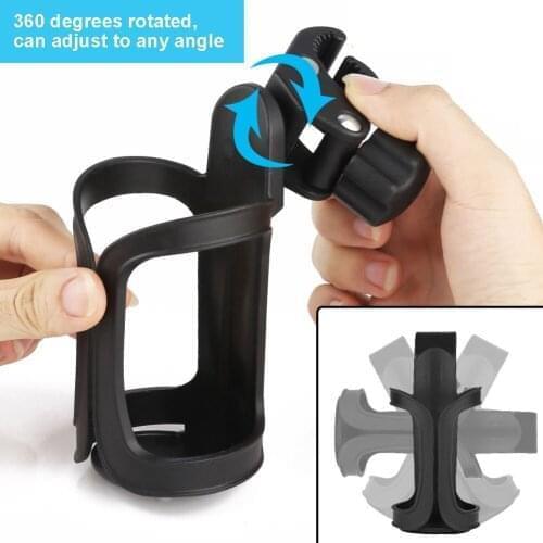Baby Stroller Pram Cup Holder Rack Bottle 360 Rotatable Cup Holder for Pram Stroller Carry Case Milk Bottle Coffee Cart 20JAN8